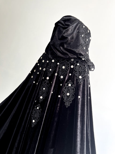Cape with rhinestones